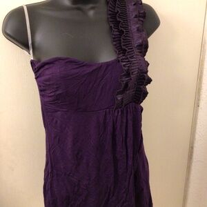 NWT Misope One Shoulder Purple Blouse M